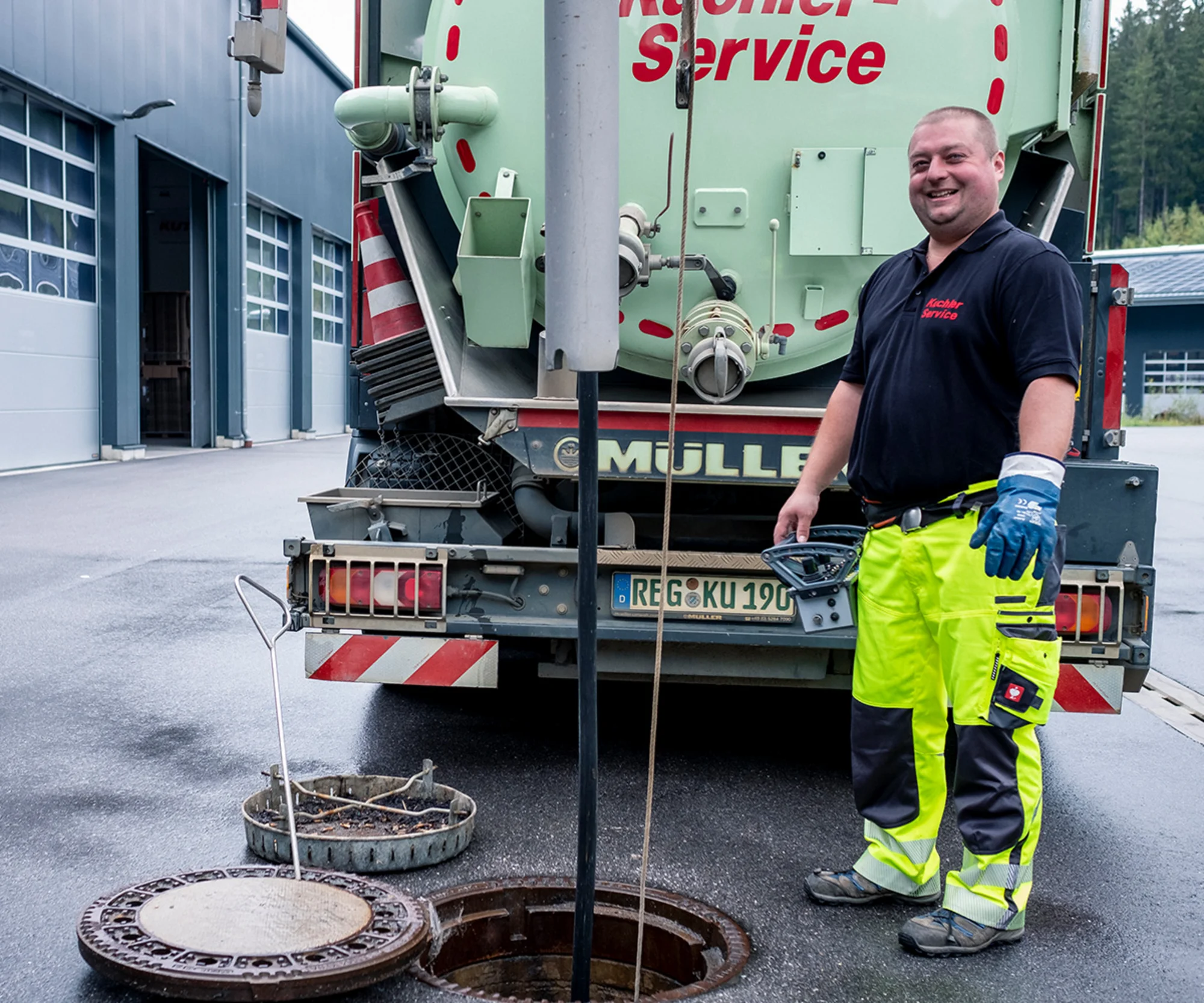 Kanalreinigung in Hausen bei Würzburg mit moderner Technik